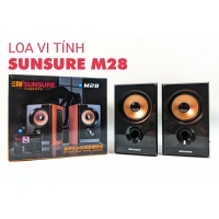 Loa vi tính Sunsure M28 - loa vi tính 2.0 âm thanh stereo rạp hát - Kết nối Bluetooth, AV, USB, SD