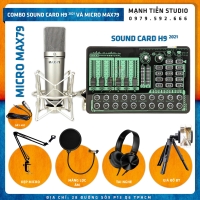 Combo Sound Card H9 2021 Và Micro MAX79