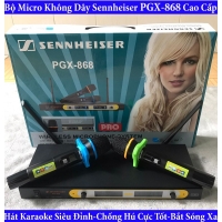 Micro không dây Sennheiser PGX-868 - Mic karaoke gia đình, sân khấu - Độ nhạy cao, bắt sóng xa, chống hú rít