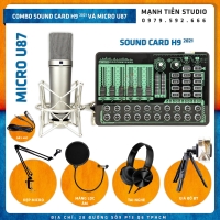 Combo Sound Card H9 2021 Và Micro U87-MA87