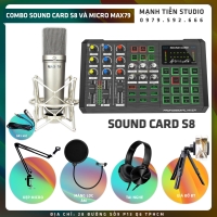 Combo Sound Card S8 Và Micro MAX79