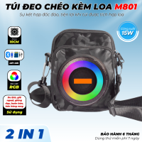 túi Đeo Chéo Kèm Loa M801 Vô Cùng Độc Đáo Tiện Lợi Sử Dụng Du Lịch, Giã Ngoại, Giảng Dạy, Buôn Bán, Bán Hàng Rong...