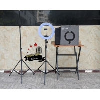 Đèn LiveStream HQ14 - 36CM 1 Kẹp + 3 Chế Độ + Chân 2m