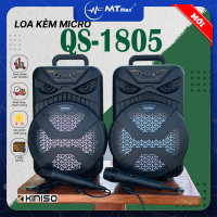 Loa Xách Tay Karaoke Kimiso QS1805 - Loa Karaoke Giá Rẻ Nhất Năm 2024 - Công Suất 30W - Tặng Kèm Micro Karaoke Mini Có Dây
