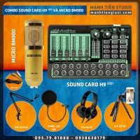 Combo Sound Card H9 2021 Và Micro BM900