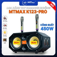 Loa Xách Tay Karaoke MTMAX K123 Pro Âm Thanh Đa Hướng Hệ Thống 8 Loa 3 Đường Tiếng, 2 Bass 20 Công Suất Đến 450W