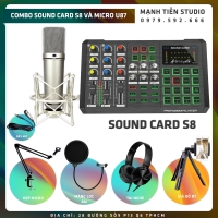 Combo Sound Card S8 Và Micro U87-MA87