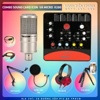 Combo Sound Card ICON UPOD Và Micro K200