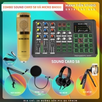 Combo Sound Card S8 Và Micro BM900