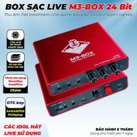 Box sạc live M3Box Cao Cấp Chỉnh Âm Lượng, EQ, Reverb, Auto Tune... Chip xử lý âm thanh chuyên dụng Sử Dụng Iphone, Android, PC, Laptop Vỏ Hợp Kim Nhôm