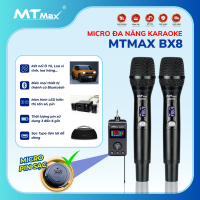 Micro Karaoke BX8 Pro Không Dây Đa Năng Chuyên Dụng Cho Loa Di Động, Xe Ôtô, Loa Kéo, Amply Kết Nối Tới 10M Đầu Thu Tích Hợp Bluetooth Biến Loa, Amply Cũ Thành Thiết Bị Bluetooth Thông Minh