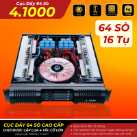 Cục Đẩy Công Suất 4 Kênh  4.1000, 64 Sò, 1000W x 4CH, Hàng Nhập Khẩu Cao Cấp Đánh Được Bass 40 Hoặc Loa 40 Cỡ Lớn