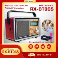 Đài Radio FM RX-BT065 3 Băng Tần FM, AM, SM Kết Nối Đa Dạng Nghe Nhạc Nghe Đài Tin Tức Thời Sự Pin Lâu