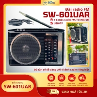 Đài Radio FM SW-601UAR Với 4 Kênh Tần Số Riêng Biệt, Nghe Nhạc Từ USB, Thẻ Nhớ, Cập Nhật Tin Tức Thời Sự Dễ Dàng