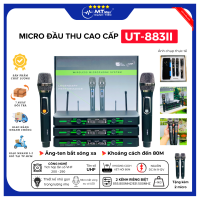 Micro Đầu Thu UT-883II Ăng-Ten Bắt Sóng Xa, Khoảng Cách Kết Nối Đến 80M, Tần Số UHF, Lọc Âm Tốt, Thiết Kế Gọn Nhẹ, Dễ Mang Đi