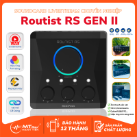 Soundcard Thu Âm, Livestream Chuyên Nghiệp Routist RS GEN II Tích Hợp Công Nghệ Xử Lý Âm Thanh, Hiệu Ứng Ánh Sáng RGB, Cổng Kết Nối Đa Dạng Nhiều Thiết Bị