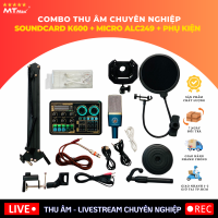 Combo Thu Âm, Livestream Chuyên Nghiệp Soundcard K600 + Micro ALC-249 - Phụ Kiện, Chất Âm Sống Động, Phù Hợp Nhu Cầu Thu Âm, Livestream Bán Hàng, Học Tập, Giải Trí