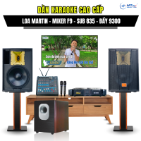 Dàn Karaoke Cao Cấp Cặp Loa Maxtin 3 Tấc, Mixer F9 (3 trong 1), Đẩy SB9300, Sub 835