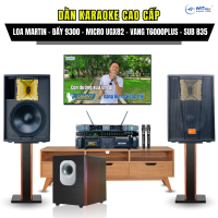 Dàn Karaoke Cao Cấp Cặp Loa Martin, Cục Đẩy 9300, Sub 835, Vang T6000Plus, Micro UGX82