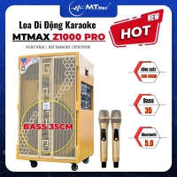 Loa kéo MTMAX Z1000Pro 3 Đường Tiếng, Bass35 Kèm 2 Micro Không Dây Cao Cấp