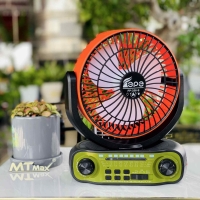 Quạt Kèm Đài FM Kèm Loa 3 Trong 1 FP356S Năng Lượng Mặt Trời Độc Đáo Tiện Lợi Quạt Lớn 6inch