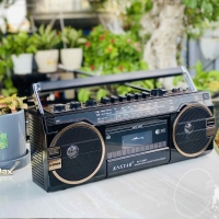 Đài FM  Radio PX-149BT Nghe Đài Với 3 Kênh Riêng Biệt, Kết Nối Đa Dạng, Điều Chỉnh Bass, Volume Đơn Giản, Có Hộc Để Băng Cassette Tiện Lợi