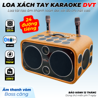 Loa Karaoke Xách Tay Cao Cấp MTMAX DVT 24 Đường Tiếng, Hệ Thống Bass Đôi 25 Công Suất Mạnh Mẽ Đến 700W, Micro Không Dây Chống Hú