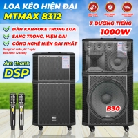 Loa Karaoke Gia Đình Vip LUXURY - Loa Kéo MTMAX 8312 Chip DSP Siêu Hiện Đại, Dàn Karaoke Di Động, Loa 7 Đường Tiếng Bass 30 Công Suất Đến 1000W Kèm 2 Micro UHF Cao Cấp, Nhẹ Hơi, Nâng Giọng | Cất Giọng Lên Bạn Sẽ Không Còn Sự Lựa Chọn