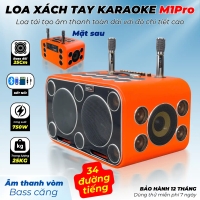 Loa Karaoke Xách Tay Cao Cấp MTMAX M1Pro 34 Đường Tiếng, Hệ Thống Bass Đôi 25 Công Suất Mạnh Mẽ Đến 750W, Micro Không Dây Chống Hú