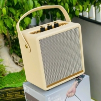 Loa Bluetooth  Xách Tay M25 – Âm Thanh Mạnh Mẽ 20W Bass Căng, Thiết Kế Bọc Da Cao Cấp, Kết Nối Đa Dạng