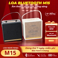 Loa Bluetooth  Xách Tay M15 – Âm Thanh Mạnh Mẽ 20W, Thiết Kế Bọc Da Cao Cấp, Kết Nối Đa Dạng, Pin 1200mAh