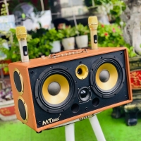 Loa Karaoke Xách Tay Bọc Da MTMAX V89 Pro  Hệ thống: Bass Đôi 20, 4 Trung, 2 Treble, Công suất 350W - 500W, Kèm 2 Micro