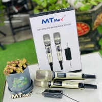 Micro Không Dây MTMAX Q02 Cao Cấp 2 Mic Chuyên Dùng Cho karaoke Hát Nhẹ Vang Sâu