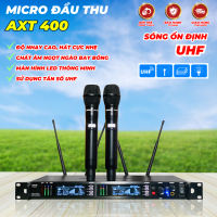 Micro Đầu Thu Cao Cấp AXT400 Sóng UHF, Chất Âm Trong Trẻo , Chi Tiết Sáng Độ Nhạy Cao, Lọc Âm Tốt Bảo Hành 12 Tháng