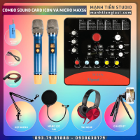 Combo Sound Card ICON UPOD Và Micro Không Dây MAX56