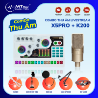Combo Thu Âm, Livestream Chuyên Nghiệp Soundcard X5 - Micro K200 - Phụ Kiện, Phù Hợp Thu Âm Karaoke, Bán Hàng Online, Học Tập, Giải Trí Đa Dạng
