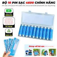 Bộ 10 Pin Sạc 4600 chính hãng MTMAX Dung Lượng 1200mAh/Pin Sạc Được 1000 Lần Sử Dụng Cho Micro Không Dây, Remote, xe điều khiển, máy khoan, đèn năng lượng mặt trời...