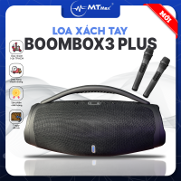 Loa Xách Tay Boombox 3 Plus - Loa Nghe Nhạc Karaoke Cao Cấp, Công Suất 80W, Trải Nghiệm Âm Thanh Chuyên Nghiệp, Tặng Kèm 2 Micro Karaoke