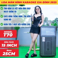 Loa Màn Hình MTMAX T70 Bass25 Màn Hình 15inch Công suất 300W Đi Kèm Cặp Micro Sang Trọng Chống Hú Cao Cấp