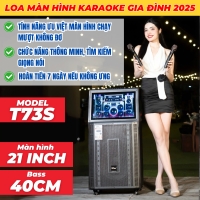 Loa Màn Hình MTMAX T73S Bass40 Màn Hình 21inch Công suất 500W Đi Kèm Cặp Micro Sang Trọng Chống Hú Cao Cấp