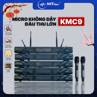 Micro Đầu Thu Lớn KMC9 - Siêu Phẩm Micro Đầu Thu Karaoke 2 Râu Cao Cấp Giá Rẻ, Lọc Âm, Nâng Giọng Chống Hú Rè Cực Tốt Bắt Sóng Xa Đến 30m