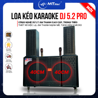 Loa Kéo Karaoke Di Động DJ 5.2 Pro - Công Suất Cực Lớn 1500W, Hệ Thống 8 Loa 3 Đường Tiếng, 2 Bass 40cm Âm Thanh Mạnh Mẽ, Tặng Kèm 2 Micro Chống Hú Cao Cấp