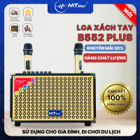 Loa Di Động Karaoke MTMAX B552 PLUS Viền Sắt Bass15 Chỉnh Bass, Treble, Delay, Echo Đa Dạng Cổng Kết Nối Âm Thanh Chân Thực Chi Tiết