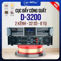 Cục Đẩy Sông Suất 32 Sò D3200 – Main Công Suất 2 Kênh Và 8 Tụ Đánh Được Loa Bass 25, Bass30 Dễ Dàng, Sơn Tĩnh Điện, 2 Quạt Tản Nhiệt, Bảo Hành 12 Tháng