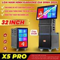 Loa Màn Hình Gập MTMAX X5 Bass35 Màn Hình 32inch Công suất 1000W Hệ Thống Loa 3 Đường Tiếng Đi Kèm Cặp Micro Kim Loại Sang Trọng Chống Hú Cao Cấp