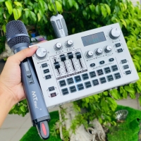 Combo Karaoke Thu Âm Livestream Gia Đình Giá Rẻ - Soundcard X7 + Micro Chính Hãng H1