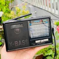 Đài Fm Radio SW598U Máy Nghe Đài Radio Trên Sóng FM Kiểu Dáng Mặt Trước Tân Cổ Điển, Âm Thanh Sống Động, Sắc Nét