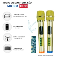 Bộ Micro Kèm Bo Mạch TK09 Cho Loa Kéo - Loa Kéo Bị Hỏng Micro Và Vẫn Chưa Tìm Thấy Micro Chất Lượng Để Thay Thế