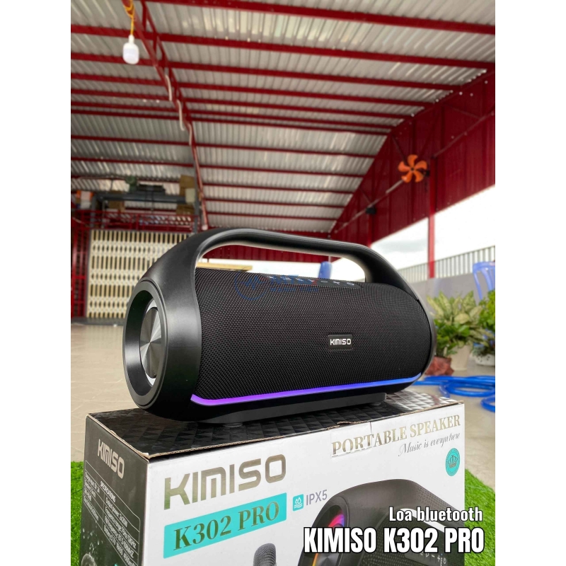 Loa Bluetooth KIMISO K302 PRO - Tích Hợp Micro Karaoke, Đa Dạng Cổng Kết Nối Tiện Lợi
