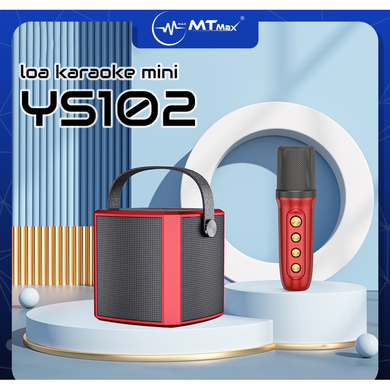 Loa karaoke mini YS 102 nghe nhạc bluetooth Kèm Mic